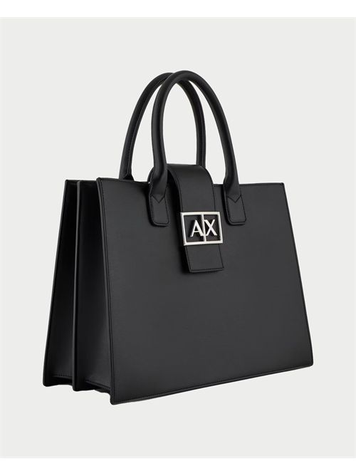 Sac à main trapèze AX avec bandoulière amovible ARMANI EXCHANGE | XW000305-AF12039UC001